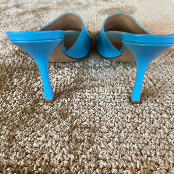 Bottega Veneta Leather Sandal Slide Blue IT37 - Picture 4 of 5